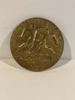 TJ Zbrojovka Brno Kopana 60 Years 1913-1973 Commemorative Bronze Medal in Origin